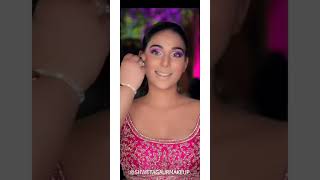 #shorts/purple eyes bridal wedding/reception/engagement ring💍ceremony makeup look/#rlSA #makeuplook