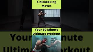 5 Kickboxing Moves to Squash Calories and Build Strength  || kickboxing workout || #shorts