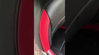 Leather seat cover customized designed