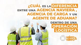 ¿Cuál es la diferencia entre una agencia naviera , agencia de carga y un agente de aduana?