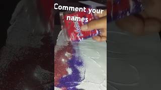 #comment your names #diy #art #glitter #shorts