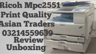 Ricoh Mpc 2551 2550 A3 Size Color Photocopier Printer and Scanner By Asian Traders Demo and Review