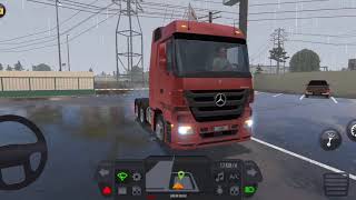 driving mercedes benz actros truck simulator android #trucksimulatorultimate