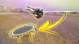 MINI TRAMPOLINE TRICKS!