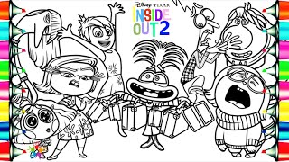 Inside Out 2 Coloring Pages / Coloring Anxiety Joy Envy Disgust Sadness Fear Ennui Embarrassment