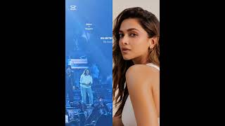 Deepika Padukone on stage with Diljit's concert #celebrities #deepikapadukone #diljitdosanjhconcert