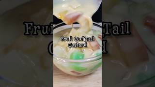 FRUIT COCKTAIL CUSTARD..FUHH! #fruitcocktail #custard #asmr #mukbang #yt #shorts #ramadan #ramadhan