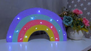 DIY LUMINÁRIA DE ARCO IRIS