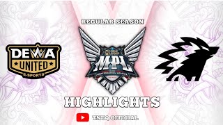 DEWA UNITED vs ONIC | REGULAR SEASON WEEK 2 DAY 2 | MPL ID S12 | HIGHLIGHTS