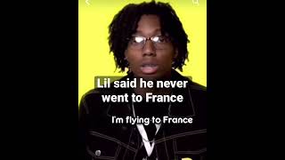 Lil tecca said he never went to France #shorts #shortsfeed #liltecca