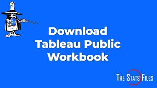 How to download a Tableau Public Data Viz Workbook