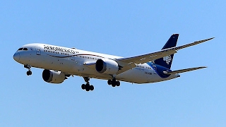 ✈AeroMexico Boeing 787-9 Dreamliner landing at Madrid Barajas Airport