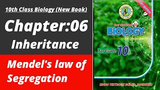 Mendel's law of segregation class 10 | Biology class 10 chapter 6| Class 10 new biology book