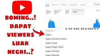 Cara mendapatkan viewers luar negri sangatlah mudah