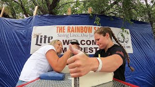 Ladies Right Arm Armwrestling Matches | Rumble at the Rainbow 4