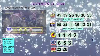 [LIVE] PCSO 9:00 PM DRAW - OCTOBER 21, 2024 LOTTO RESULTS