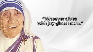 Radiating Love: Mother Teresa's Timeless Quotes