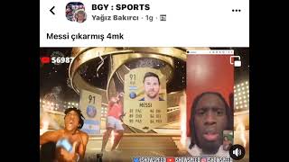 ishowspeed fifa oynarken messi cikariyor