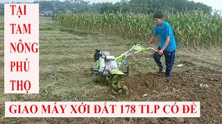 Bàn giao máy xới đất 178 TLP có đề về Tam Nông, Phú Thọ