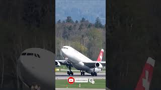 Swiss Aircraft Taking Off