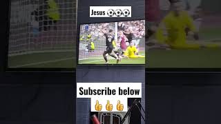 Gabriel Jesus scores #shorts #footballshorts