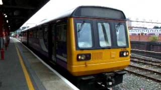 Pacer 142 057 departing Stockport for Manchester