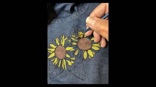 Painting on a Denim Shirt