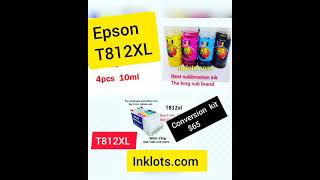 epson #sublimation  convention kit for #wf7820 wf7840 #T812xl kit $65 Inklots.com