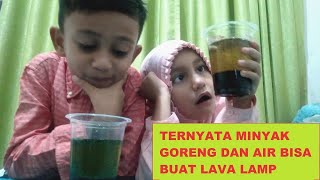 Cara Buat Lampu Lava dari minyak goreng /(Science activities for kids)#sainssederhana #belajarsains