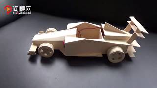 Amazing F1 Racing Car,DIY Wooden Racing Car Toys