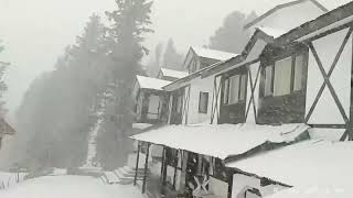 The ski resort of Gulmarg in north #Kashmir received fresh #snowfall on Saturday.