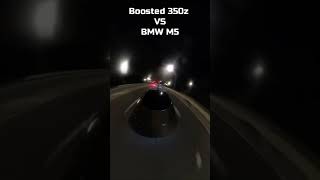 Boosted Nissan 350z VS BMW M5! #shorts #cars #streetracing ##dragracing #automobile