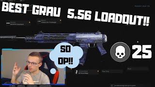 Best Grau 5.56 Loadout in WARZONE!!! (OVER POWERED) 25 Kill Gameplay