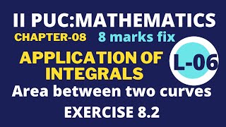 Application of Integrals: Exercise 8.2