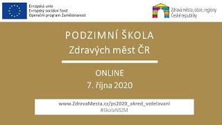 Podzimní Škola Zdravých měst ČR 2020 online