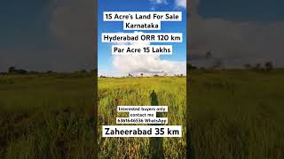 15 Acre’s land for sale #karnataka #15lakhs #humnabad #zaheerabad #mannaekhelli #nirna #agriculture