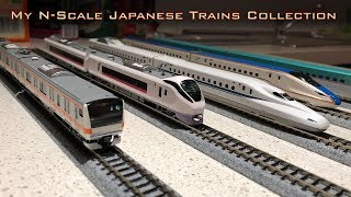 My KATO N-scale Japanese trains collection (Shinkansen, Limited Express and commuters)