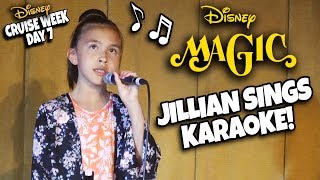 JILLIAN SINGS ON THE DISNEY MAGIC!!! Farewell Party,  AquaDunk, Bingo & Karaoke!