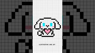 Draw Cinnamoroll #shorts #artshorts #pixelart