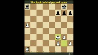 The Rook behind passed pawn #chess #kingsacrifice #shorts