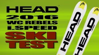 2016 HEAD WC Rebels iSpeed Ski Test with Mikey Stanley