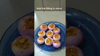 Stuffed onion recipe #shorts #cooking #onionrecipes #trending #trendingshorts #easyrecipe