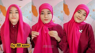 TUTORIAL HIJAB SEGI EMPAT TREN 2025 CANTIK MUDAH DAN PRAKTIS