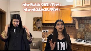 New Black Shirt From ? Necklaces From ? 💕 💕 Vlog 596