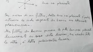 Elettromagnetismo: filtri polarizzatori della luce