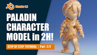 Create a Paladin in 2 Hours! (Part 2/2) | Step by Step Tutorial | Blender 4.2