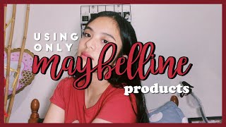 USING ONLY MAYBELLINE PRODUCTS! A go-to natural look (PHILIPPINES) | Alessandra Patawe