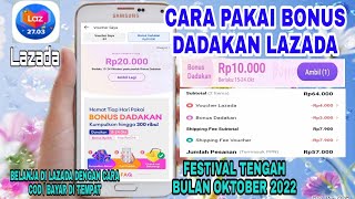 Cara Pakai Bonus Dadakan Lazada | Festival Tengah Bulan