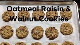 Các Làm Bánh Quy Yến Mạch Với Nho Khô Và Hạt Óc Chó Đơn Giản / Easy Oatmeal, Raisin Walnut Cookies