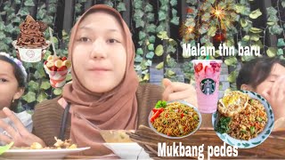 Mukbang pedes (sisa vidio malam tahun baru 2022)#mukbang #asmr